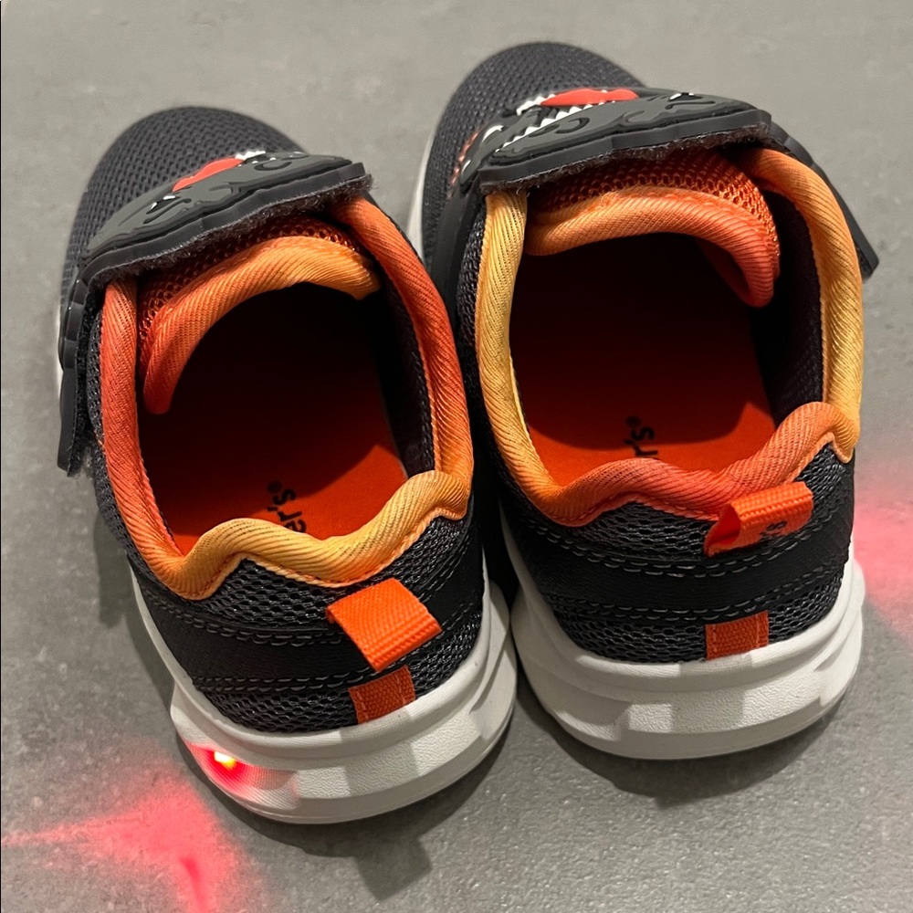 Kids Black and Orange Light-Up Shoes - Carter’s